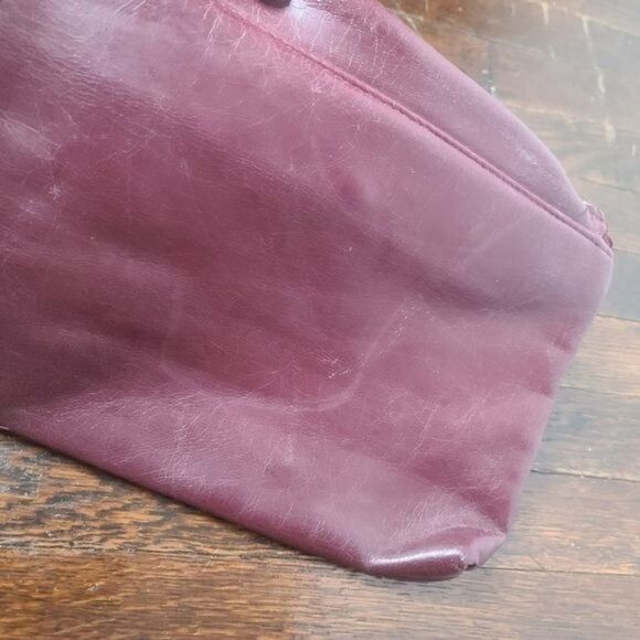 Nwt Deadstock Vintage 80s Burgundy Foldover Large Clutch Purse - Picture 13 of 13
